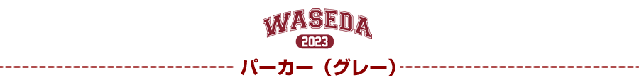 パーカー｜2023早稲田大学ご卒業記念品・ご入学記念品：名入れグッズ特集