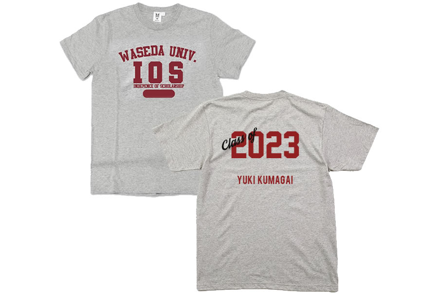 Tシャツ｜2023早稲田大学ご卒業記念品・ご入学記念品：名入れグッズ特集