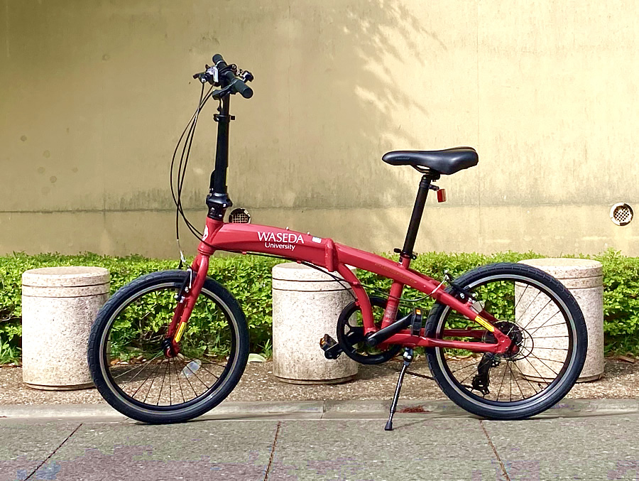 早稲田大学オリジナルデザイン折りたたみ自転車