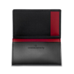"Black & Red" 牛革製 名刺入れ