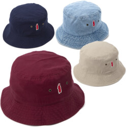 大隈銅像シルエットワンポイントバケットハット 大隈銅像シルエットワンポイントバケットハット|早稲田グッズ