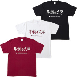 Tシャツ 漢字ロゴ｜早稲田グッズ