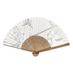 片面貼り扇子(大隈講堂)｜早稲田グッズ