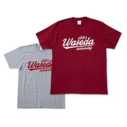 Tシャツ 筆記体ロゴ｜早稲田グッズ