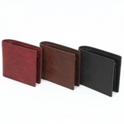 イタリアンレザー 二つ折り財布